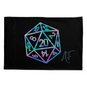Housse D'oreillers RPG Crit AF | Holo Retro PnP Tabletop Dice Gamer (Dos)