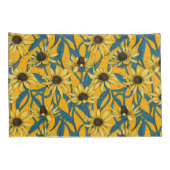 Housse D'oreillers Rudbekia jaune (Dos-Droit)