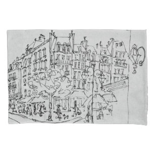 Housse D'oreillers Rue de Conde Jardin du Luxembourg, Paris