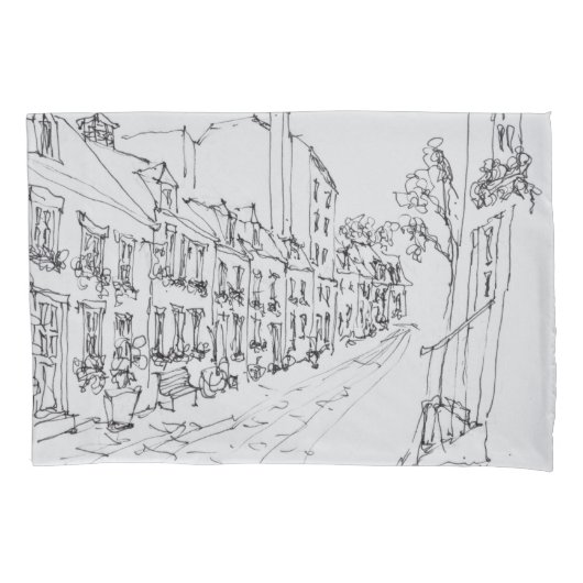 Housse D'oreillers Rue du Petit Champlain, Québec, Canada (devant-gauche)