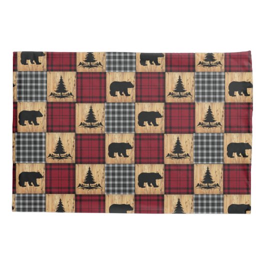 Housse D'oreillers Rustic Buffalo (Dos)