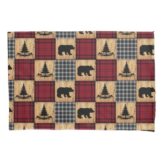 Housse D'oreillers Rustic Buffalo (devant)