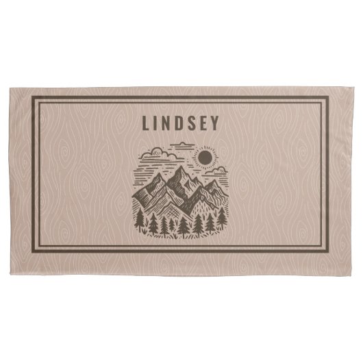 Housse D'oreillers Rustic Modern Mountain Custom (devant-gauche)