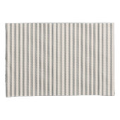 Housse D'oreillers Rustique Noir rayé Français Ticking Coussin Coques (devant-Droit)