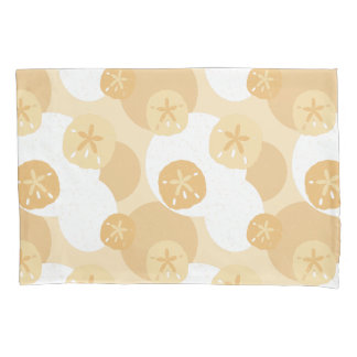 Housse D'oreillers Sable côtier Dollar Beige Blanc Motif Abstrait