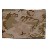 Housse D'oreillers Sable du désert de Camouflage (Dos)