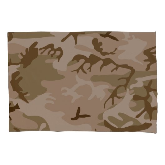 Housse D'oreillers Sable du désert de Camouflage (devant)