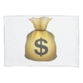 Housse D'oreillers Sac d'argent - Emoji (devant)