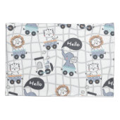 Housse D'oreillers Safari Animal Train (Dos)