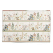 Housse D'oreillers Safari Zebra Elephant Lion Jungle Foliage bébé gar (Dos)