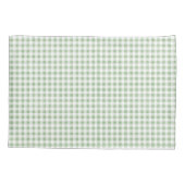 Housse D'oreillers Sage rustique neutre En vichy Plaid Buffalo (Dos-gauche)