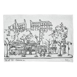 Housse D'oreillers Saint-Germain-des-Prés  Paris, France