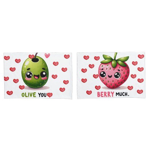 Housse D'oreillers Saint Valentin (devant-Set)