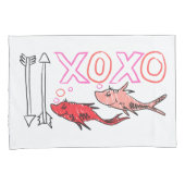 Housse D'oreillers Saint-Valentin de Dr. Seuss | Conception XOXO (devant-Droit)