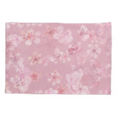 Housse D'oreillers Sakura Flower Cherry Aquarelle Texture (Dos)