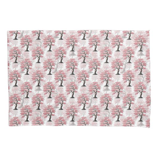 Housse D'oreillers Sakura Rose Cherry Fleur Arbre Design (devant)