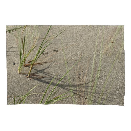 Housse D'oreillers Sandy Beach and Fragile Reeds Pillow Case (devant-gauche)