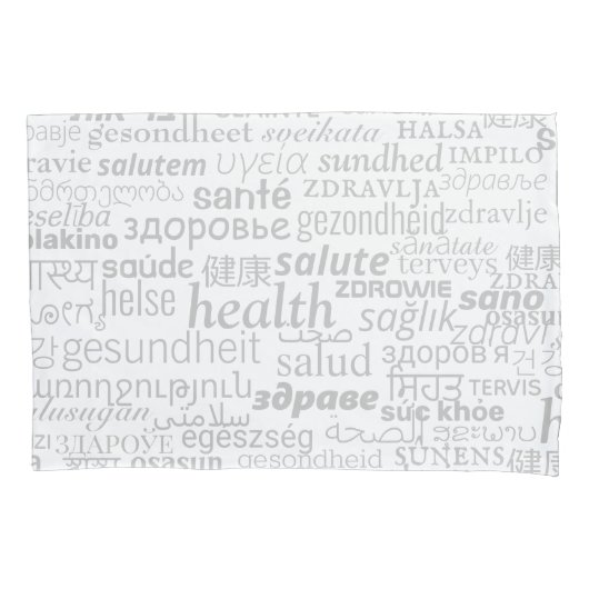 Housse D'oreillers Santé - Multi Language International - Soyez en bo (devant)