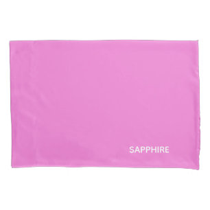 Housse D'oreillers Sapphire pink colour