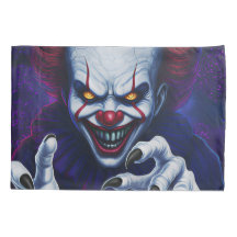 Scary Clown Pillowcase
