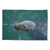 Housse D'oreillers Sceau gris en mission (Dos)