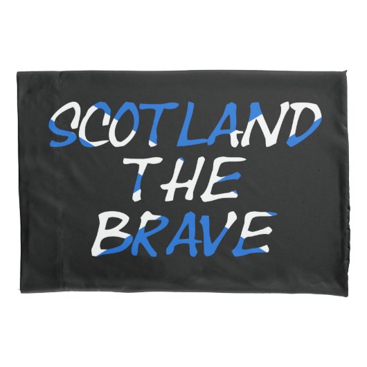 Housse D'oreillers Scotland The Brave on Scottish Flag (devant)
