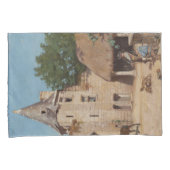 Housse D'oreillers Se préparer à la chasse (scène médiévale) (devant-Droit)