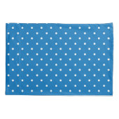 Housse D'oreillers Seamless blue background polka dot pattern  (Dos-gauche)