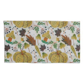 Housse D'oreillers Seamless pattern of tropical pumpkins and carrots (Dos-Droit)