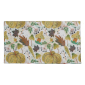 Housse D'oreillers Seamless pattern of tropical pumpkins and carrots (Dos-gauche)