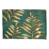 Housse D'oreillers Seamless pattern with golden ferns (devant-gauche)