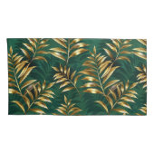 Housse D'oreillers Seamless pattern with golden ferns (Dos-Droit)