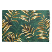 Housse D'oreillers Seamless pattern with golden ferns (Dos)