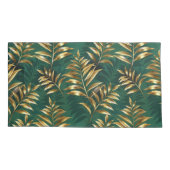 Housse D'oreillers Seamless pattern with golden ferns (Dos)