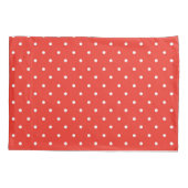 Housse D'oreillers Seamless red background polka dot pattern (Dos-gauche)
