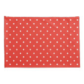 Housse D'oreillers Seamless red background polka dot pattern (Dos-Droit)