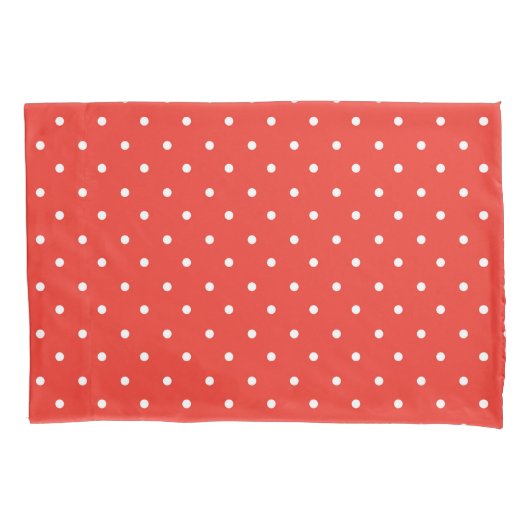 Housse D'oreillers Seamless red background polka dot pattern (devant-gauche)
