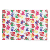 Housse D'oreillers SÉCURITÉ EN DIEUX MAINS Enfants Peints Mains (Dos)