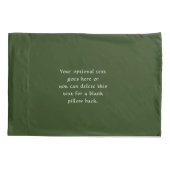 Housse D'oreillers Séder de pêche Hébreu Seder Eucalyptus Cadre d'ois (Dos)