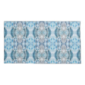 Housse D'oreillers Serene symmetric ice blue M-size abstract pattern (Dos)