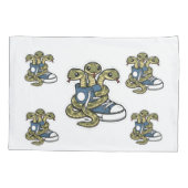 Housse D'oreillers Serpents sur chaussures (Dos)