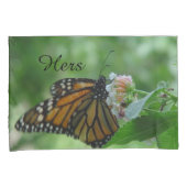 Housse D'oreillers Ses Hers Monarch Butterfly Floral Standard Coque (devant-Droit)
