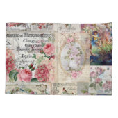 Housse D'oreillers Shabby chic collage,country victorian,decoupage, b (Dos)