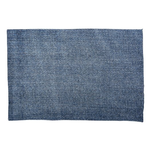 Housse D'oreillers Shabby denim : texture de jean bleu (devant)