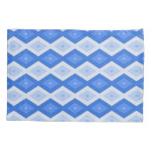 Housse D'oreillers Shades of blue diamond pattern (Dos)