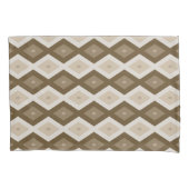 Housse D'oreillers Shades of brown diamond pattern (devant)