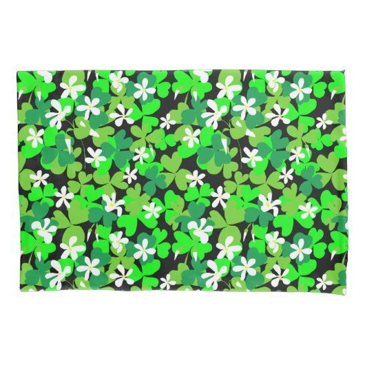 Housse D'oreillers Shamrocks de la Saint Patrick (devant)