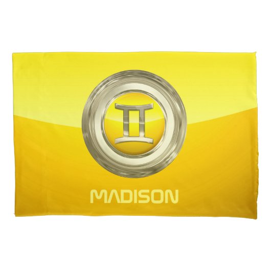 Housse D'oreillers Signe de zodiaque de Gémeaux (devant)