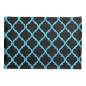 Housse D'oreillers Simple Elégant Moderne Bleu Motif marocain | (Dos-gauche)