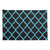 Housse D'oreillers Simple Elégant Moderne Bleu Motif marocain | (Dos-Droit)